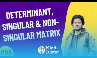 08 Determinant Singular Non Singular Matrix Linear Algebra for Machine Learning AI Bangla