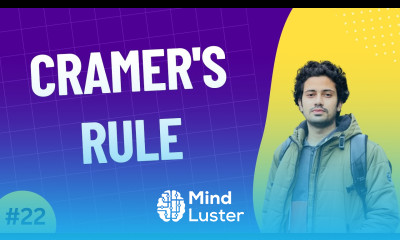 22 Cramer s Rule Linear Algebra for Machine Learning AI Data Science Bangla