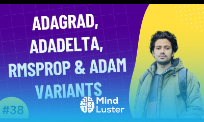 38 Optimizers Adagrad Adadelta RMSProp Adam Variants Optimization in Deep Learning Bangla