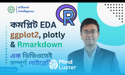 R for Data Scientist Analyst Descriptive Statistics ggplot2 RMarkdown Plotly R Bangla Course