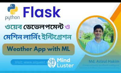 15 Python Flask Bangla Tutorial Weather App using Machine Learning Bangla