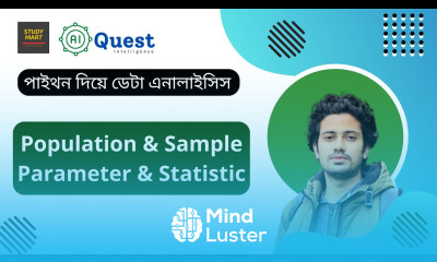 Statistics for Data Science with Python Population Vs Sample Parameter Vs Statistic Bangla