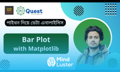 Barplot in Matplotlib Data Analytics with Python Bangla