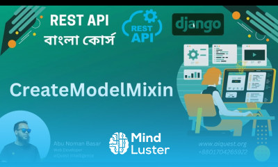 19 Python Django RestAPI Bangla Course How to create CreateModelMixin in Django Rest Framework