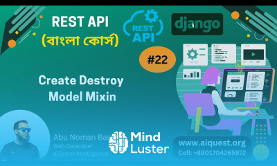 22 Django RestAPI Bangla Course How to create DestroyModelMixin in Django Rest Framework