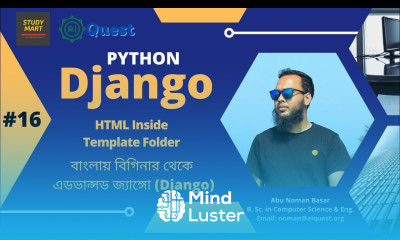 16 Django Bangla Tutorial How to Work with HTML Inside Template Folder in Django Python Django