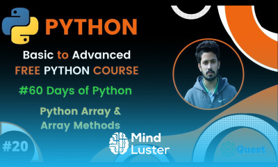 Day 20 60 Days of Python Python Array Python Bangla Tutorial Array Methods in Python aiquest