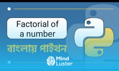 Write a Python Program To Find Factorial of a Number Bangla