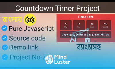 Javascript Countdown project in bangla 55
