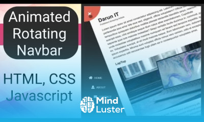Animated Rotating Navbar with html css and Javascript