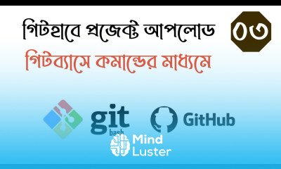 Upload project on github with command line in git bash class 3