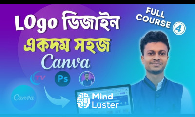 Logo Design শিখুন সহজ ভাবে Canva Face Logo Brand Logo Design Bangla Class 4