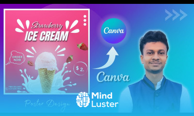 Canva Ice Cream Poster Design Canva Poster Design Full Course By Online Tathya