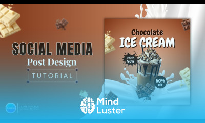 Ice Cream Poster Design in Canva Food Poster Design Canva Canva Graphic Design Bangla