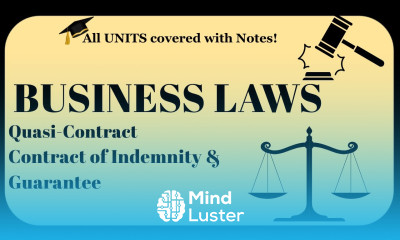 Business Laws BBA Quasi Contract in Indian Contract Act1872 indiancontractact bbabcom lu bba