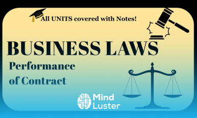 Business Laws BBA Indian Contract Act 1872 UNIT 1 PART 3 indiancontractact bbabcom lu bba