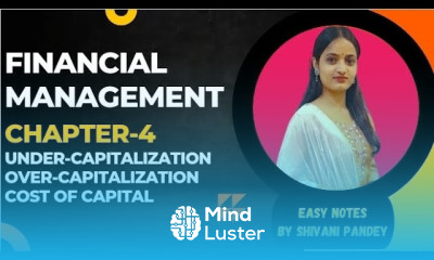 FM Chapter 4 Financing Decision Capitalization Under capitalization Over capitalization bba