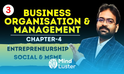 Entrepreneurship part 3 Chapter 4 Business organization and management BCOM BBA SEM 1