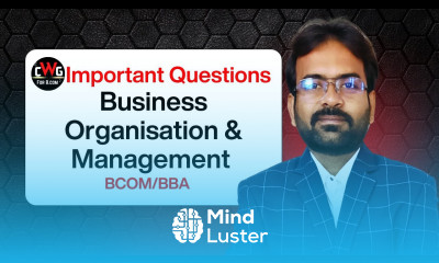 Business Organisation Management important questions 2025 sem 1 BCOM BBA SEM 1 Question Paper