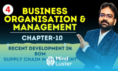 Recent Development Part 4 Chapter 10 SCM Business Organisation Management Sem 1st