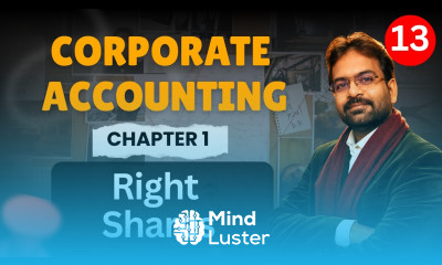 Right Shares Issue of Shares Corporate Accounting Chapter 1 Part 13 CWG for BCOM