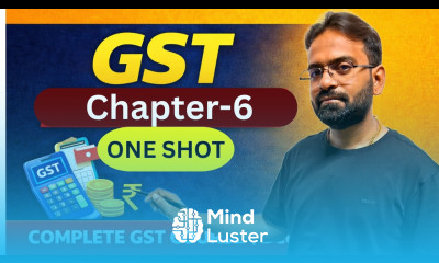 GST Chapter 6 Exemptions from GST Goods Services Tax for BCom BBA CWG for BCOM