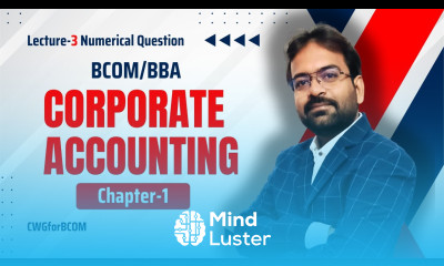 Corporate Accounting Chapter 1 part 3 Issue of Shares Numerical Question CWG for BCOM