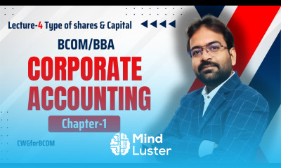 Corporate Accounting Chapter 1 part 4 Issue of Shares Numerical Question CWG for BCOM