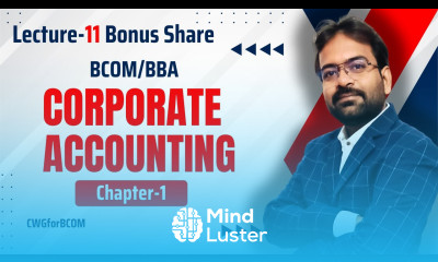 Bonus Shares Corporate Accounting Chapter 1 part 11 Numerical Question