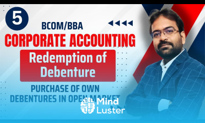 Purchase of own debentures in open market Redemption of Debenture Corporate Accounting CWG