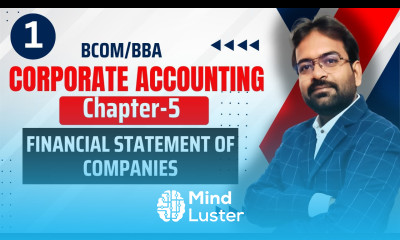 Financial Statement of Company Corporate Accounting Chapter 5 CWG for BCOM