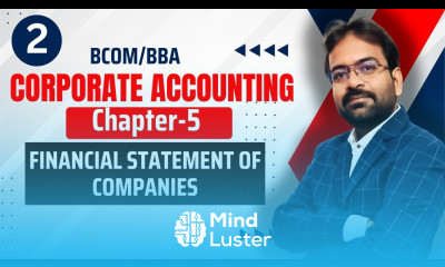 Statement of Profit and Loss Financial Statement of company Corporate Accounting Chapter 5