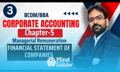 Managerial Remuneration Financial Statement of Company Corporate Accounting Chapter 5