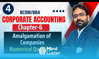 Numerical Question Merger Method Amalgamation of Companies Corporate Accounting
