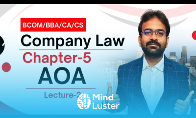 AOA Article of Association Company Law Chapter 5 CWG for BCOM