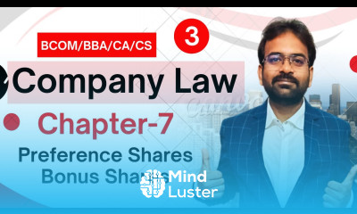 Company Law chapter 7 Preference Shares Bonus Shares CWG for BCOM