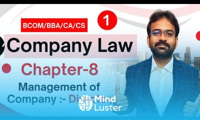 Management of Company Directors Company Law Chapter 8 CWG for BCOM