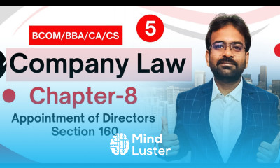 Directors appointed in AGM Section 160 Company law chapter 8 Appointment of directors