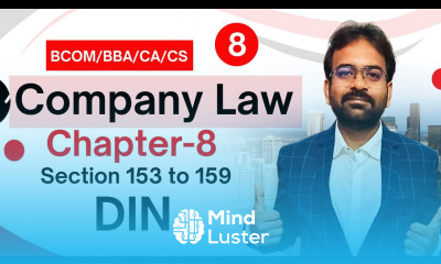 DIN Director Identification Number Section 153 to 159 Company Law Directors