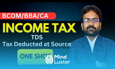 TDS Tax Deducted at Source Income Tax 2025 26 CWG for BCOM