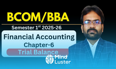 Trial Balance Financial Accounting Chapter 6 Sem 1 CWG for BCOM