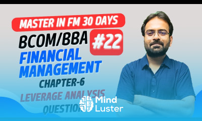 Leverage Analysis Numerical Problem Financial Management Chapter 6 CWG for BCOM