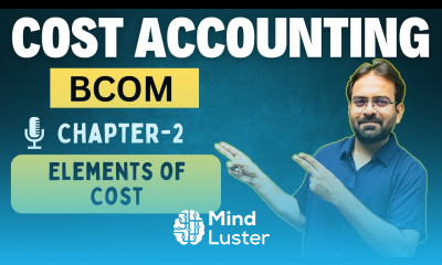 Cost Accounting Chapter 2 Classification of Cost CWG for BCOM
