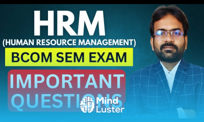 HRM Important Question 2025 Human Resource Management Semester Exam CWG for BCOM