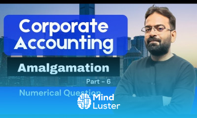 Numerical Question The books of Transferor Company Amalgamation of Companies