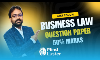 Business law question paper 2024 Previous year question paper CWG for BCOM
