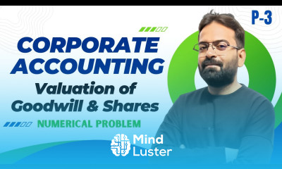 Numerical Problem Valuation of Goodwill Share Part 3 CWG for BCom BBA