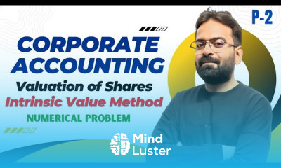Intrinsic Value Method Valuation of Shares Numerical Problem BCOM BBA CA