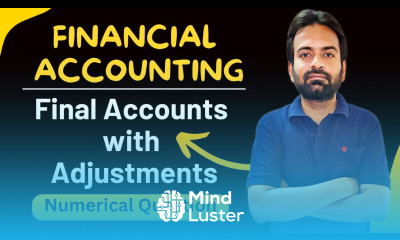 Final accounts with adjustments Numerical Problems Trading a c P L a c and balance sheet