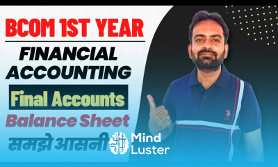 Balance Sheet Financial Statement Financial Accounting final account part 2